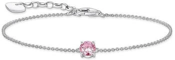 Thomas Sabo Armband mit pinkfarbenem Zirkonia-Anhänger Silber (A2156-051-9)