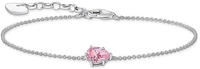 Thomas Sabo Armband mit pinkfarbenem Zirkonia-Tropfen Silber (A2159-051-9)