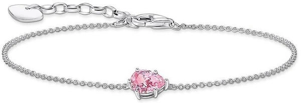 Thomas Sabo Armband mit pinkfarbenem Zirkonia-Tropfen Silber (A2159-051-9)