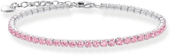Thomas Sabo Tennisarmband mit pinkfarbenen Steinen Silber (A2167-051-9)