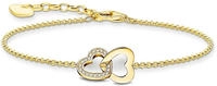 Thomas Sabo Armband mit verschlungenen Herzen vergoldet (A2163-414-14)