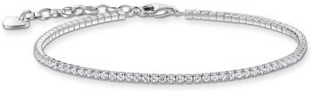 Thomas Sabo Tennisarmband mit kleinen, weißen Steinen Silber (A2168-051-14)