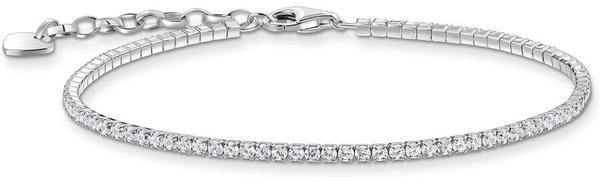 Thomas Sabo Tennisarmband mit kleinen, weißen Steinen Silber (A2168-051-14)