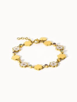 PURELEI Flowering Blumen Armband gold