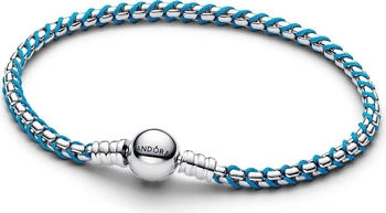 Pandora Blue cord snake chain bracelet 19 cm (593816C01-19)