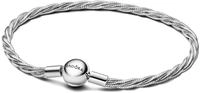 Pandora 593757C00 Damen-Armband Silber Gedrehte Schlangenkette