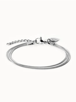 PURELEI Two Layers Armband silber