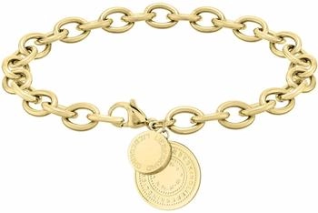 Liebeskind Armband mit Anh&auml;nger aus Edelstahl Gold (LJ-0691-B-20)