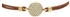 Fossil Sadie Glitz Disc Komponentenarmband aus mittelbraunem Leder (JF04545710)