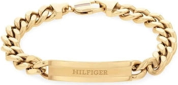 Tommy Hilfiger Gliederarmband mit Mittelplatte Gold Edelstahl für Herren (2790580)