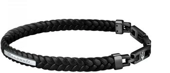 Maserati Armband Leder schwarz Herren (JM222AVE02)