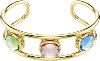 Swarovski Chroma Armreif, Kissenschliff, Grün/Mehrfarbig, Goldlegierungsschicht, M (5705836)