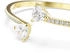 Swarovski Mesmera Armreif Herz Weiß Goldlegierungsschicht