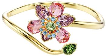 Swarovski Idyllia Armreif Verschiedene Schliffe Blume Mehrfarbig Goldlegierungsschicht
