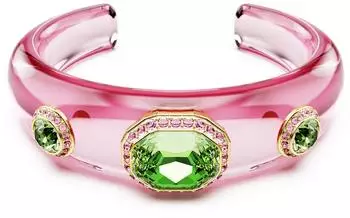 Swarovski Dulcis Armreif Verschiedene Schliffe, Mehrfarbig, 18k vergoldet