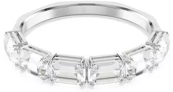Swarovski Millenia Armreif Oktagon-Schliff, Weiß, Rhodiniert