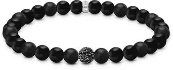 Thomas Sabo Bead-Armband Obsidian schwarz (A2194-705-11)