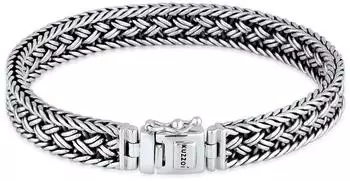 Kuzzoi Armband K&ouml;nigskette Unisex 925 Silber, 19cm (7998231)