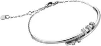 Esprit Damen-Armband Edelstahl Zirkonia silber 22cm (ESBR00342117)
