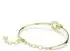 Swarovski Dextera Armreif, Rundschliff, weiß, 18K vergoldet (5743568)