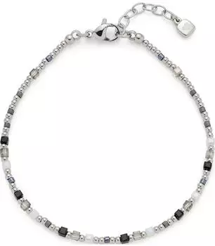 Leonardo Armband Hope Edelstahl, Glasstein/Achat/S&uuml;&szlig;wasserperlen, gold (025930)