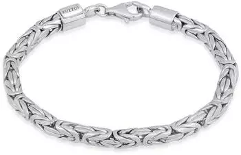 Kuzzoi Königskette Armband Herren 925 Silber, 19cm (0202492422_19)