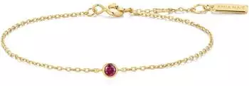 Ania Haie Crimson Armband 925er Silber, Zirkonia, gold (B071-01G)