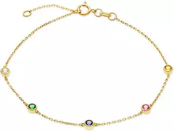FAVS Armband Colorful 375er Gelbgold 5 Zirkonia (89213505)