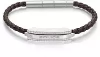 Police PEAGB0038104 Herrenarmband Gripcord Braun/Stahl