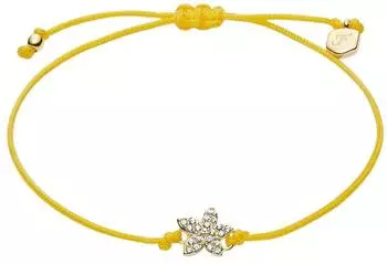 Fossil Sutton Mini Moments Pavé-Blume Armband, Metall, goldfarben (JA7308710)