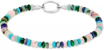 Tamaris Charm-Armband Edelstahl mit Naturstein, mehrfarbig (TJ-0631-B-18)