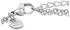 Tom Tailor Infinity-Armband Edelstahl mit Glassteinen, blau, Damen (2100643)