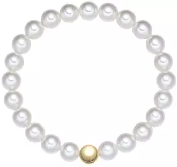 Rafaela Donata Armband Muschelkernperle weiß, gelbgold (501104850)