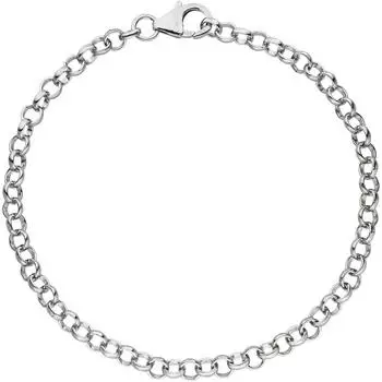 Schmuck Krone Erbsarmband für Charms 925 Silber 3,5mm 19cm (23718)