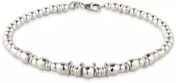 Kuzzoi Beads Kugeln Armband Modern 925 Sterling Silber Herren (0202832626_19)