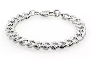 Kuzzoi Panzerarmband 925 Sterling Silber Herren, 21cm (94083812-21)