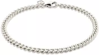 Kuzzoi Panzerarmband 925 Sterling Silber Herren, 23cm (0203990626_23)