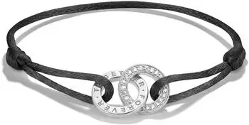 Thomas Sabo Together Textilarmband schwarz mit Zirkonia, silberfarben (A2240-051-11-L24V)