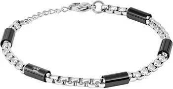 Police Radius Herren-Armband Edelstahl, schwarz (PEAGB0078502)