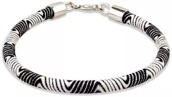 Kuzzoi Armband Segeltau Nylon, maritim, 925 Sterlingsilber, 19cm (0201610926_19)