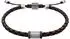 Fossil Machine Herren-Armband Leder & Edelstahl, braun (JF05009998)