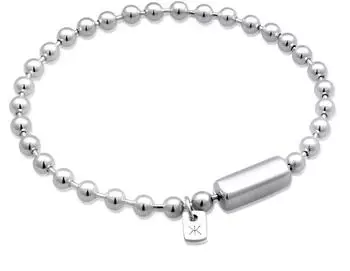 Kuzzoi Armband Kugelkette 4mm 925 Silber (0209431624_23)