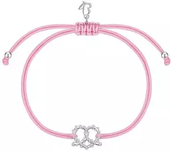 Glanzstücke München Armband Herz-Brezel Edelstahl, pink/silber, Damen (32286157)
