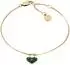 Fossil Modern Meadows Armband Edelstahl vergoldet Malachit Herz (JF04858710)