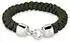 Kuzzoi Armband ohne Stein 925 Sterling Silber, grün, Herren, Gr. 19 (82663365-19)