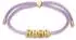Elli Armband Satin Lettering vergoldet, violett, Damen (59325131-16)
