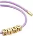 Elli Armband Satin Lettering vergoldet, violett, Damen (59325131-16)