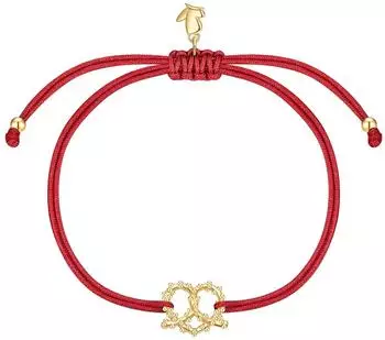 Glanzstücke München Armband Herz-Breze Edelstahl gelbgold/rot, Damen (32286130)