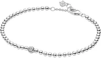 Pandora SIGNATURE Armband Kugeln & funkelnde Zirkonia, Silber 925 (594822C01)