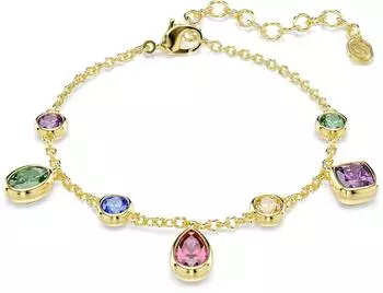 Swarovski Imber Armband, verschiedene Schliffe, mehrfarbig, 18K vergoldet (5759809)